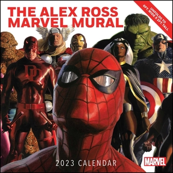 Calendar Alex Ross Marvel Mural 2023 Oversized Wall Calendar Book