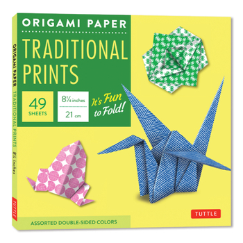 Loose Leaf Origami Paper - Traditional Prints - 8 1/4 - 49 Sheets: Tuttle Origami Paper: Large Origami Sheets Printed with 6 Different Patterns: Instructions for Book