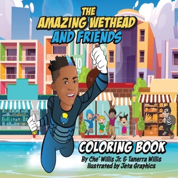 Paperback The Amazing Wethead and Friends Coloring Book [Large Print] Book