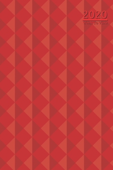 A5 2020 Diary Week To View Paperback Cover With Alternative Design |: | Red Dragon 3D Diamonds Patterned Cover 2020 Diary ,Year Planner For Business, ... College, School, Appointments, Organizer.
