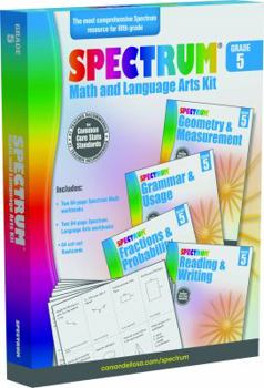 Paperback Spectrum Math and Language Arts Kit, Grade 5 Book