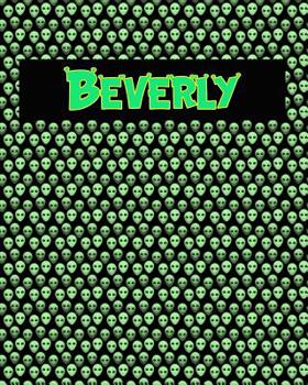 Paperback 120 Page Handwriting Practice Book with Green Alien Cover Beverly: Primary Grades Handwriting Book