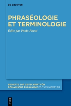 Hardcover Phraséologie et terminologie [French] Book