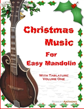 Paperback Christmas Music for Easy Mandolin with Tablature Book