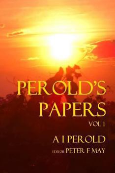 Paperback Perolds Papers Vol I Book