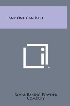 Hardcover Any One Can Bake Book