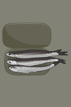 Journal: Anchovy Eater Loves Anchovies Canned Fish Food Pizza Black Lined Notebook Writing Diary - 120 Pages 6 x 9