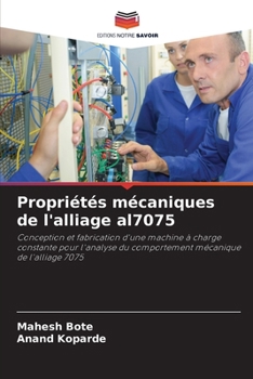Paperback Propriétés mécaniques de l'alliage al7075 [French] Book