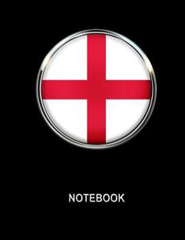 Paperback Notebook. England Flag Cover. Composition Notebook. College Ruled. 8.5 x 11. 120 Pages. Book