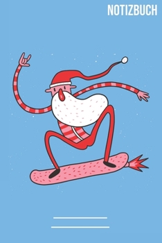 Fliegender Santa Notizbuch: A5   Notebook • 111 Seiten  • Extra  Kalender 2020 •  Einzigartig •  Dotgrid •  Dotted •  Punktraster •  Gepunktet • Geschenk • Geschenkidee (German Edition)