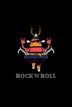 Paperback ROCK N ROLL Devil Notebook: Blank Lined Notebook Journal for Work, School, Office - 6x9 110 page Book