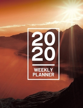 Paperback 2020 Weekly Planner: Beautiful Nature Lake 52 Week Journal 8.5 x 11 inches for Women, Academic Organizer Monthly Calendar Scheduler Appoint Book