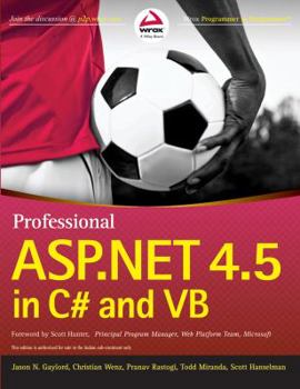 Paperback Professional ASP.Net 4.5 in C# and VB Book