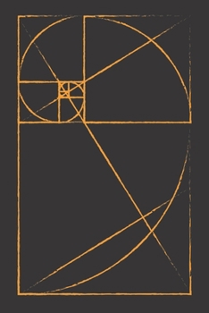 The Golden Ratio: 6" x 9" lined blank college ruled notebook, journal or diary,  120 pages