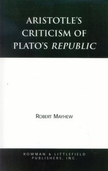 Paperback Aristotle's Criticism of Plato's Republic Book