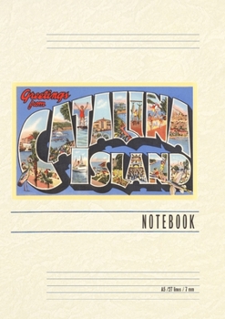 Paperback Vintage Lined Notebook Greetings from Catalina Island, California Book