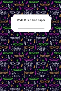 Mardi Gras Art Theme Notebook