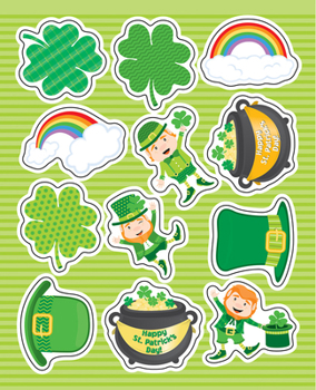 Hardcover St. Patrick's Day Shape Stickers Book