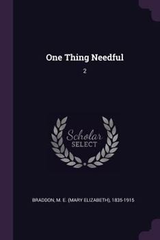 One Thing Needful