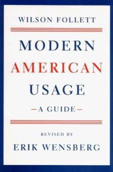 Hardcover Modern American Usage: A Guide Book