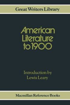 Paperback American Literature to 1900 Book