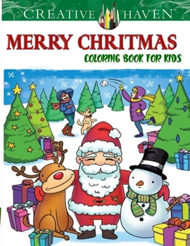 Paperback Creative Haven Merry Christmas Coloring Book for kids: 8.5 x 11 INCHES Book