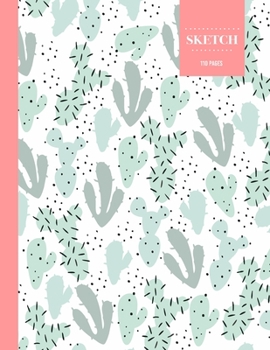 Sketch  110 Pages: Cactus Sketchbook for Kids, Teen and College Students | Succulent Llama Pattern