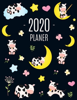 Kuh Planer 2020: Agenda Planer 2020: Top organisiert durchs Jahr! | Planer Kalender 2020 mit Wochenansicht | Einfacher Überblick über die Terminpläne (German Edition)