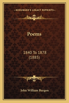 Paperback Poems: 1840 To 1878 (1885) Book
