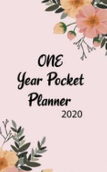 Paperback One Year Pocket Planner 2020: Calendar Schedule Organizer Cute Agenda 5X8 Unique Gift Book