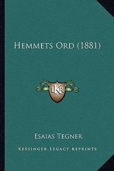 Paperback Hemmets Ord (1881) [Swedish] Book