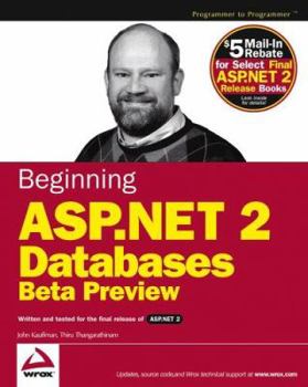Paperback Beginning ASP.Net 2.0 Databases: Beta Preview Book