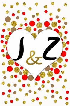 I and Z Personalized Monogrammed notebook journal gift with Two Initials for Couples and lovers on valentine’s day, wedding anniversary and special ... monogram Journal with blank Lined pages