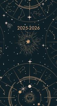 Calendar Celestial 2-Year 2025-26 3.5 X 6.5 Monthly Pocket Planner Book