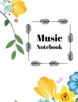 Paperback Music Notebook: Blank Sheet Music book, Manuscript Paper, 120 Pages (Manuscripts Log Book Journal) Book