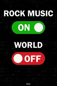 Paperback Rock Music On World Off Planner: Rock Music Unlock Music Calendar 2020 - 6 x 9 inch 120 pages gift Book