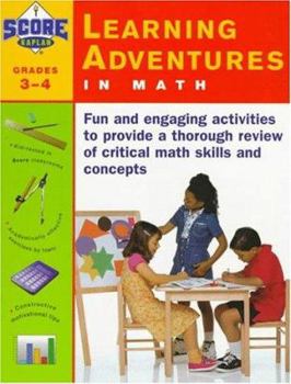 Paperback KAPLAN LEARNING ADVENTURES IN MATH: GRADES 3-4 Book