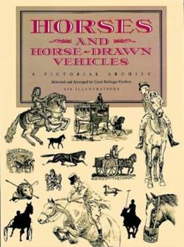Paperback Horses and Horse-Drawn Vehicles: A Pictorial Archive Book
