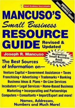 Paperback Mancuso's Small Business Resource Guide Book