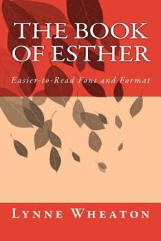 Paperback The Book of Esther: Easier-to-Read Font and Format [Large Print] Book