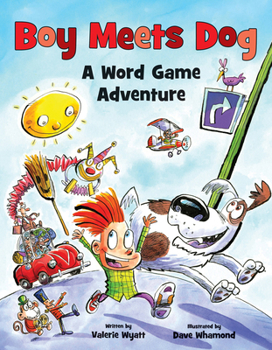 Hardcover Boy Meets Dog: A Word Game Adventure Book