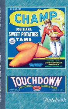 Vintage Label Art Notebook: Champ! (Notizbuch): Champion, Meister, Notizbuch, Notebook, Einschreibbuch, Football, Tagebuch, Diary, Notes, Geschenk