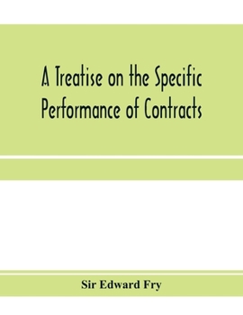 Paperback A treatise on the specific performance of contracts Book