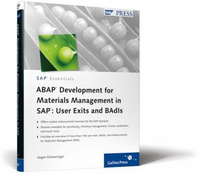 Hardcover ABAP Development for Materials Management in Sap: User Exits and Badis Book