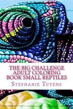 Paperback The BIG Challenge Adult Coloring Book Small Reptiles Book