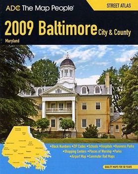 Paperback Baltimore City & County Street Atlas: Maryland Book