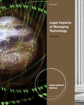Paperback Legal Aspects of Managing Technology, International Edition Book