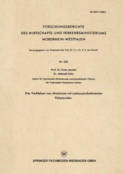 Paperback Das Verkleben Von Aluminium Mit Carboxylsubstituierten Polystyrolen [German] Book