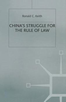 Paperback China's Struggle for the Rule of Law Book