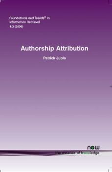 Paperback Authorship Attribution Book